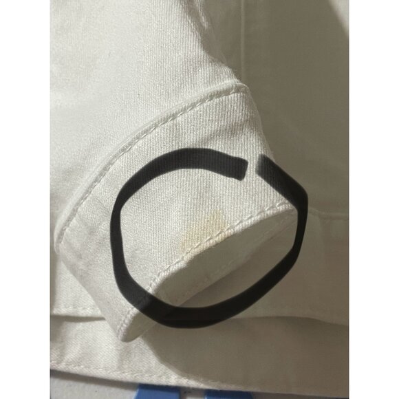 Mudd Girls White Denim Jacket Cropped Size 16 (READ) Stain - Picture 8 of 9
